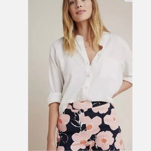 Anthropology Floral Shorts